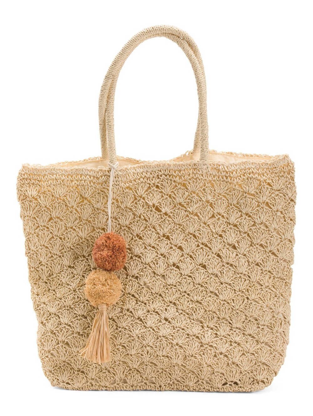 NEW Straw Studios Straw Tote Handbag